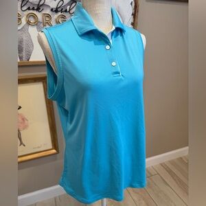 FOOTJOY Sleeveless Blue Pro-dry Golf Top